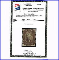 EXCEPTIONAL SCOTT #29 XF USED 1859 TYPE-I BROWN PSE CERT CANCEL with ALL 4 MARGINS