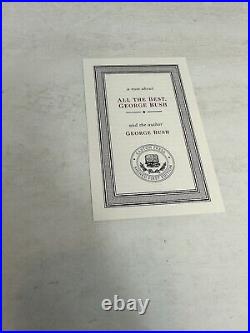 Easton Press SIGNED First ED All the Best by George H. W. Bush with COA #2536/3000 Easton Press SIGNED First ED All the Best by George H. W. Bush with COA #2536/3000