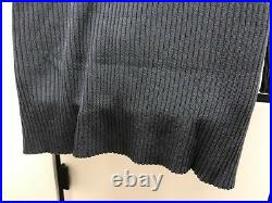 Eileen Fisher PL Simple Long Cardigan Sleek Tencel Lyocell Rib Graphite