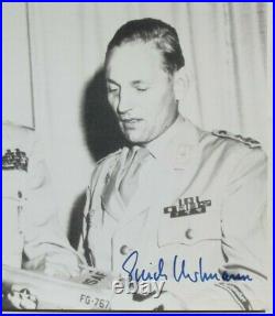 Erich Hartmann German All Time Leading Fighter Ace 352 Victories Signed Photo