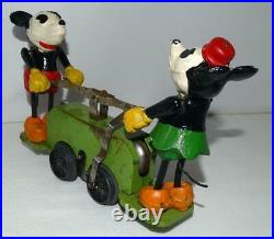 Ex! All Orig. Green Vs. Disney 1934 Lionel Mickey Mouse Hand Car+boxed Set+track