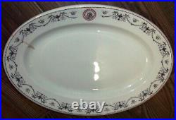 Extremely Rare 1930s Peoples State Bank of Detroit 14 x 10 Porcelain Platter