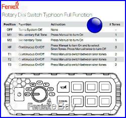 FENIEX TYPHOON FULL FUNCTION Controller Siren all in one 100W USA