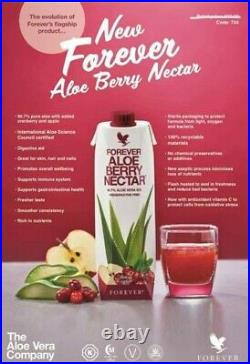 FOREVER Living mixed drinks Berry, peach, mango & natural 1L X 4