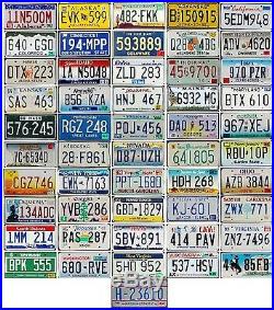FULL SET 51 USA License Plates All 50 American States Plus WASHINGTON DC