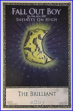 Fall Out Boy RARE VINTAGE 2007 PROMO ONLY POSTER SET OF ALL 5 Infinity On High