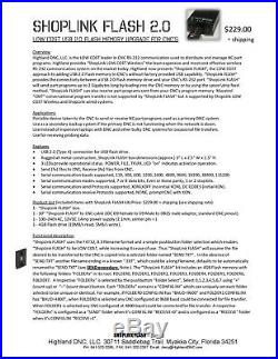 Fanuc USB FLASH memory upgrade for all Fanuc CNC Machines, connects to RS232