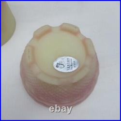 Fenton Burmese Summer Cottage Hand Painted Fairy Light Special Order 2004 W359