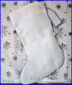 Finished BUCILLA STOCKING Snowflake Ballerina 18 All handstitched LOVELY
