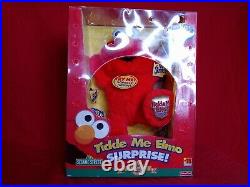 Fisher Price Sesame Street Tickle Me Elmo Surprise Plush 5th Anniversary Edition