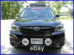 Fits 2014-2015 Subaru Forester, All, RALLY LIGHT BAR, 4 Light Tabs, SSD(Bull Bar)