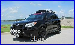 Fits 2014-2015 Subaru Forester, All, RALLY LIGHT BAR, 4 Light Tabs, SSD(Bull Bar)