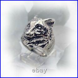 Fox Sterling Silver Ring