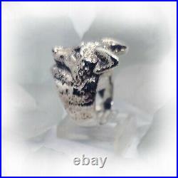 Fox Sterling Silver Ring