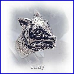 Fox Sterling Silver Ring