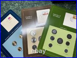 Franklin Mint Coin Sets of All Nations Volume 1 4 1980-90's & stamp 128 panels