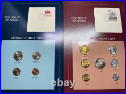 Franklin Mint Coin Sets of All Nations Volume 1 4 1980-90's & stamp 128 panels