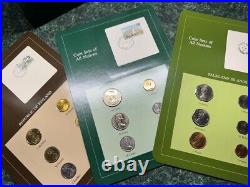 Franklin Mint Coin Sets of All Nations Volume 1 4 1980-90's & stamp 128 panels