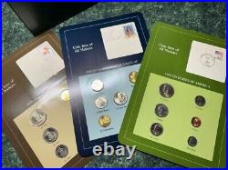 Franklin Mint Coin Sets of All Nations Volume 1 4 1980-90's & stamp 128 panels