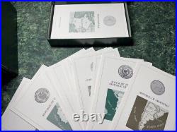 Franklin Mint Coin Sets of All Nations Volume 1 4 1980-90's & stamp 128 panels