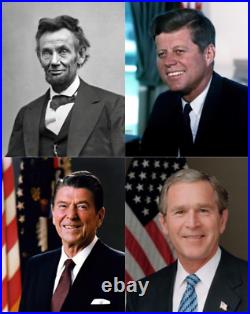 Full Set Of All 45 Presidents Of The United States 4x6 Photo Reprints