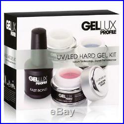 GELLUX UV / LED HARD GEL KIT Includes 4 Hard Gel and all items Pro Kit