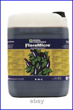 GHE Flora Grow Micro Bloom 10L Litre Hydroponics Feed