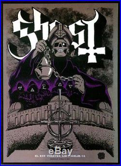 GHOST El Rey Signed By All 6 Ltd Ed HUGE RARE Litho Poster! Meliora Prequelle