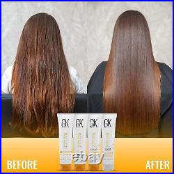 GK HAIR Keratin Hair Treatment Brazilian Complex Blowout Straightening 100ml Kit