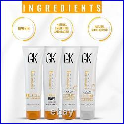 GK HAIR The Best Keratin Treatment Kit Brazilian Complex Blowout Straightening