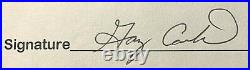 Gary Carter Rare Orig. Signed/heavily All Hand Inscribed Completed Questionnaire