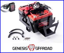 Genesis Offroad Dual Battery Kit 200 Amp Isolator & G Screen 12-18 Jeep Wrangler