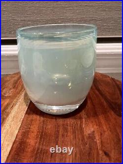 Glassybaby Enchanted blue/green Hand Blown Glass Votive Holder Pre-Triskelion