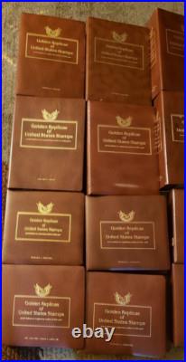 Golden Replicas Of United States Stamps 22K, 27 Album's Over 1,265 Stamps 80S 90