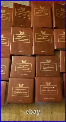 Golden Replicas Of United States Stamps 22K, 27 Album's Over 1,265 Stamps 80S 90