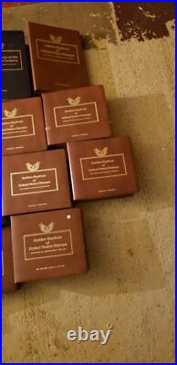 Golden Replicas Of United States Stamps 22K, 27 Album's Over 1,265 Stamps 80S 90