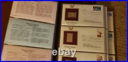 Golden Replicas Of United States Stamps 22K, 27 Album's Over 1,265 Stamps 80S 90