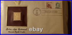 Golden Replicas Of United States Stamps 22K, 27 Album's Over 1,265 Stamps 80S 90