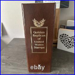 Golden Replicas Of United States Stamps Album K &Proof Replicas 22 KaratGold NEW