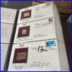 Golden Replicas Of United States Stamps Album K &Proof Replicas 22 KaratGold NEW