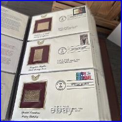 Golden Replicas Of United States Stamps Album K &Proof Replicas 22 KaratGold NEW