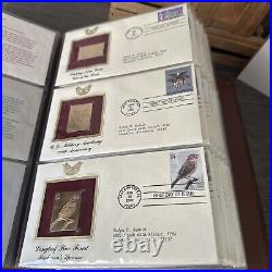 Golden Replicas Of United States Stamps Album K &Proof Replicas 22 KaratGold NEW