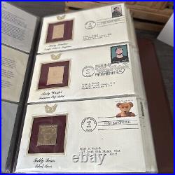Golden Replicas Of United States Stamps Album K &Proof Replicas 22 KaratGold NEW