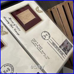 Golden Replicas Of United States Stamps Album K &Proof Replicas 22 KaratGold NEW