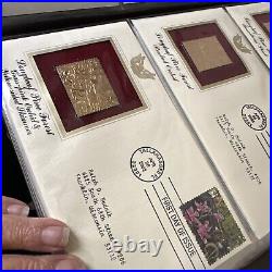 Golden Replicas Of United States Stamps Album K &Proof Replicas 22 KaratGold NEW