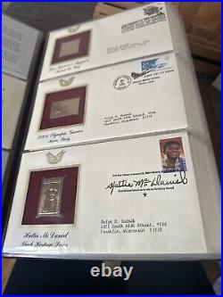 Golden Replicas Of United States Stamps Album O & Proof Replicas 22 kt Gold NEW