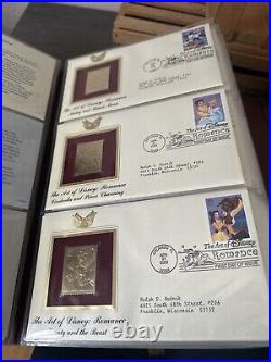 Golden Replicas Of United States Stamps Album O & Proof Replicas 22 kt Gold NEW