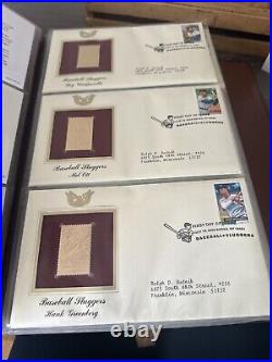 Golden Replicas Of United States Stamps Album O & Proof Replicas 22 kt Gold NEW