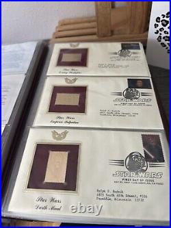Golden Replicas Of United States Stamps Album Q & Proof Replicas 22kt Gold NEW