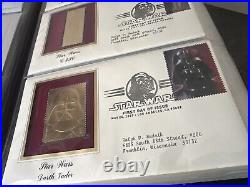 Golden Replicas Of United States Stamps Album Q & Proof Replicas 22kt Gold NEW